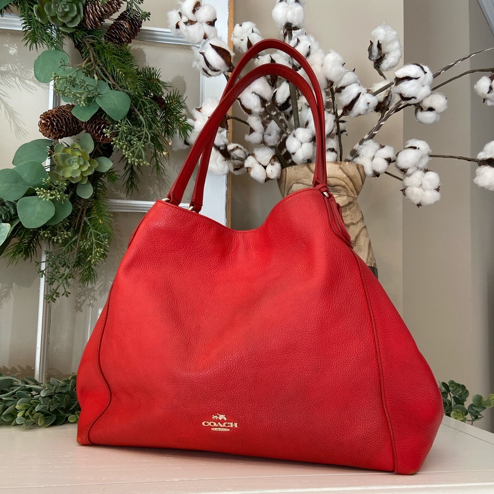 COACH EDIE SHOULDER BAG IN LEATHER (COACH F33547)